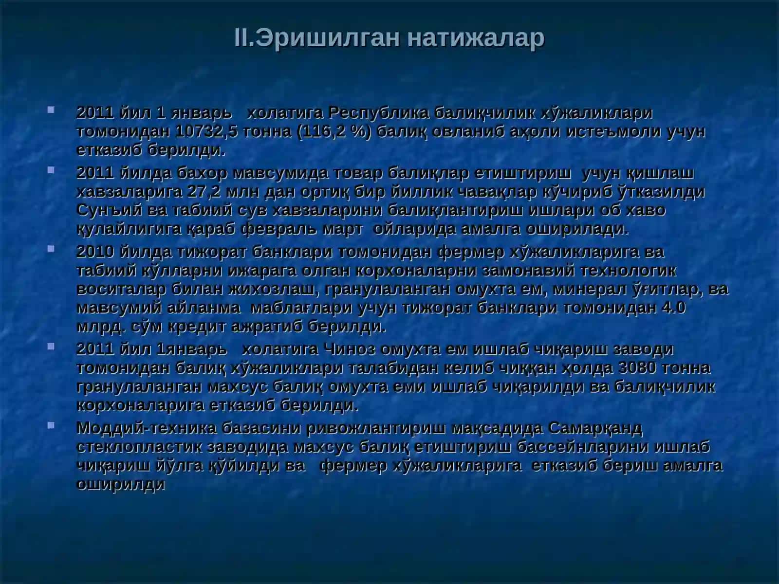 Балиқчиликни ривожлантириш истиқболлари 4