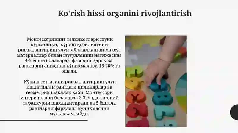 Montessori sensor ta'limi 4