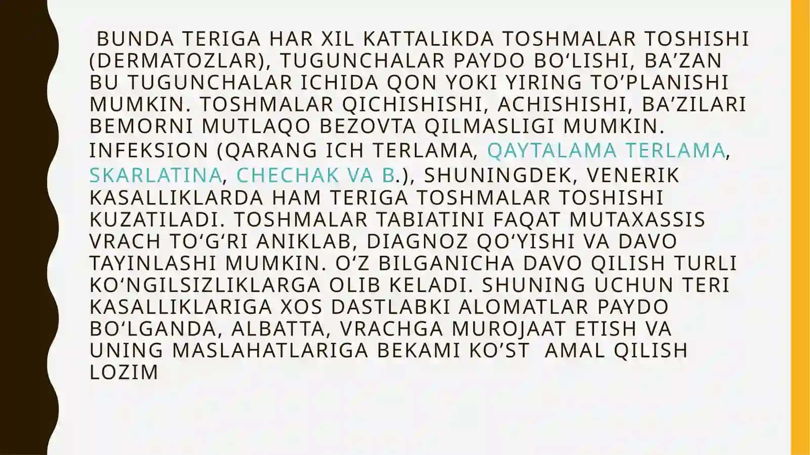 TERI VA TANOSIL KASLLIKLARI (ZaxMSO’ZAK, UROGENITAL FIMOZ) 4