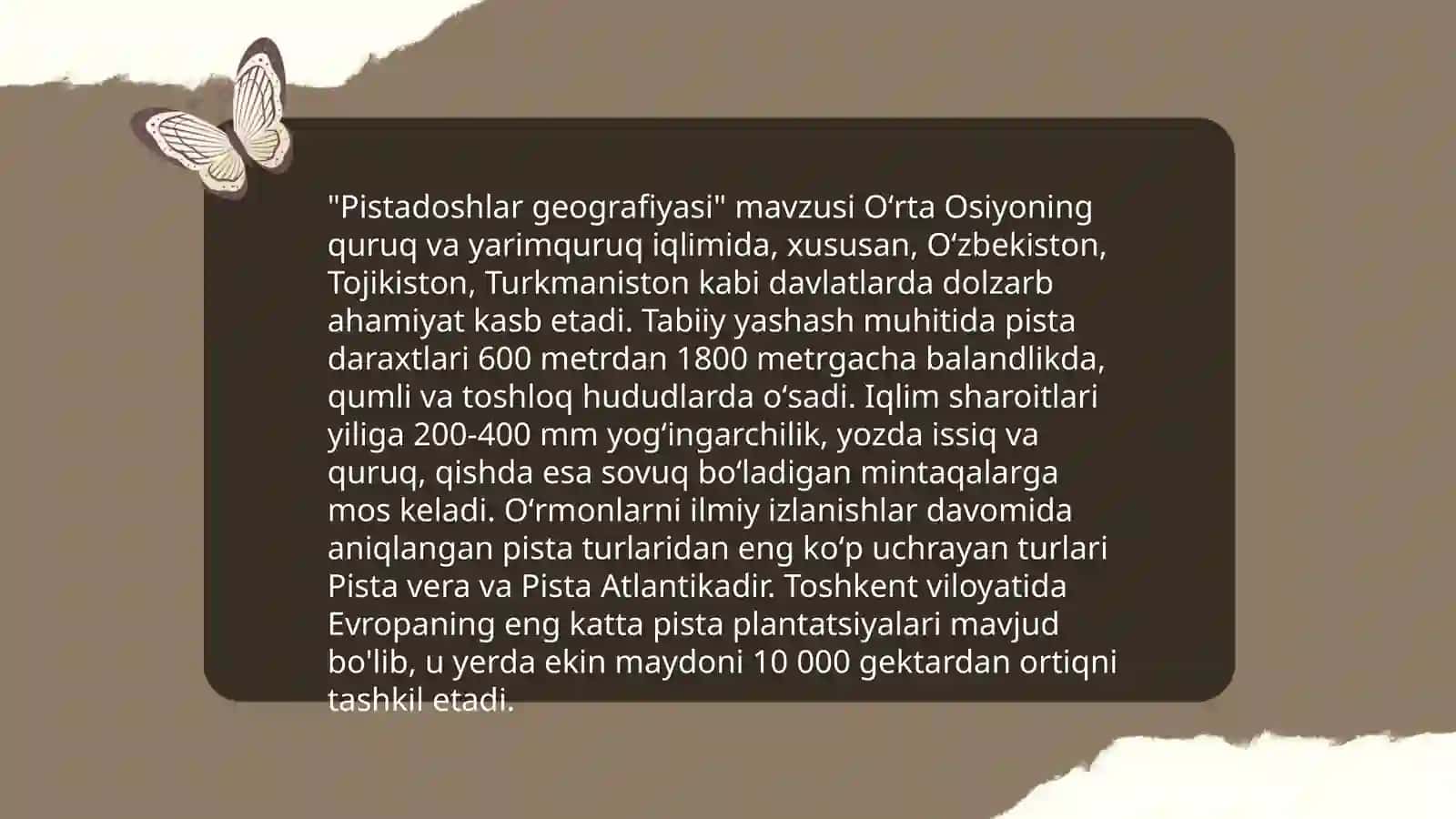 Pistadoshlar tarixi 4