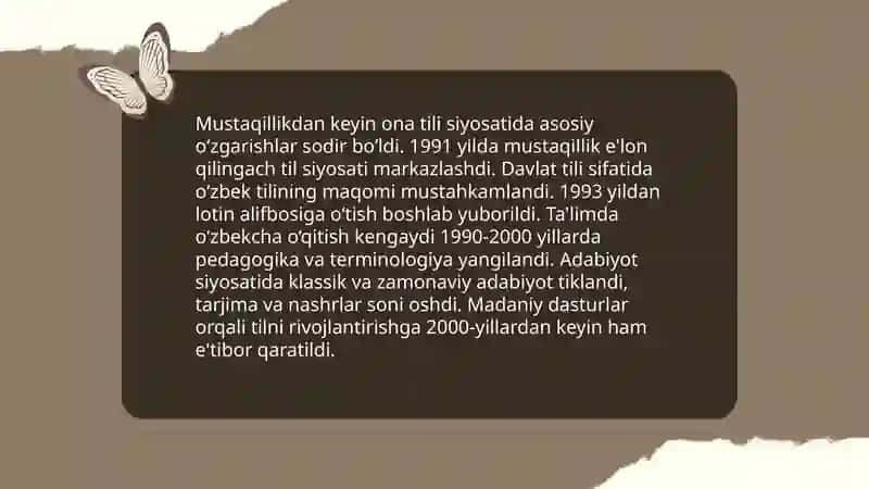 Mustaqillik yillarida O‘zbekistondagi ma’naviy va madaniy taraqqiyot 4