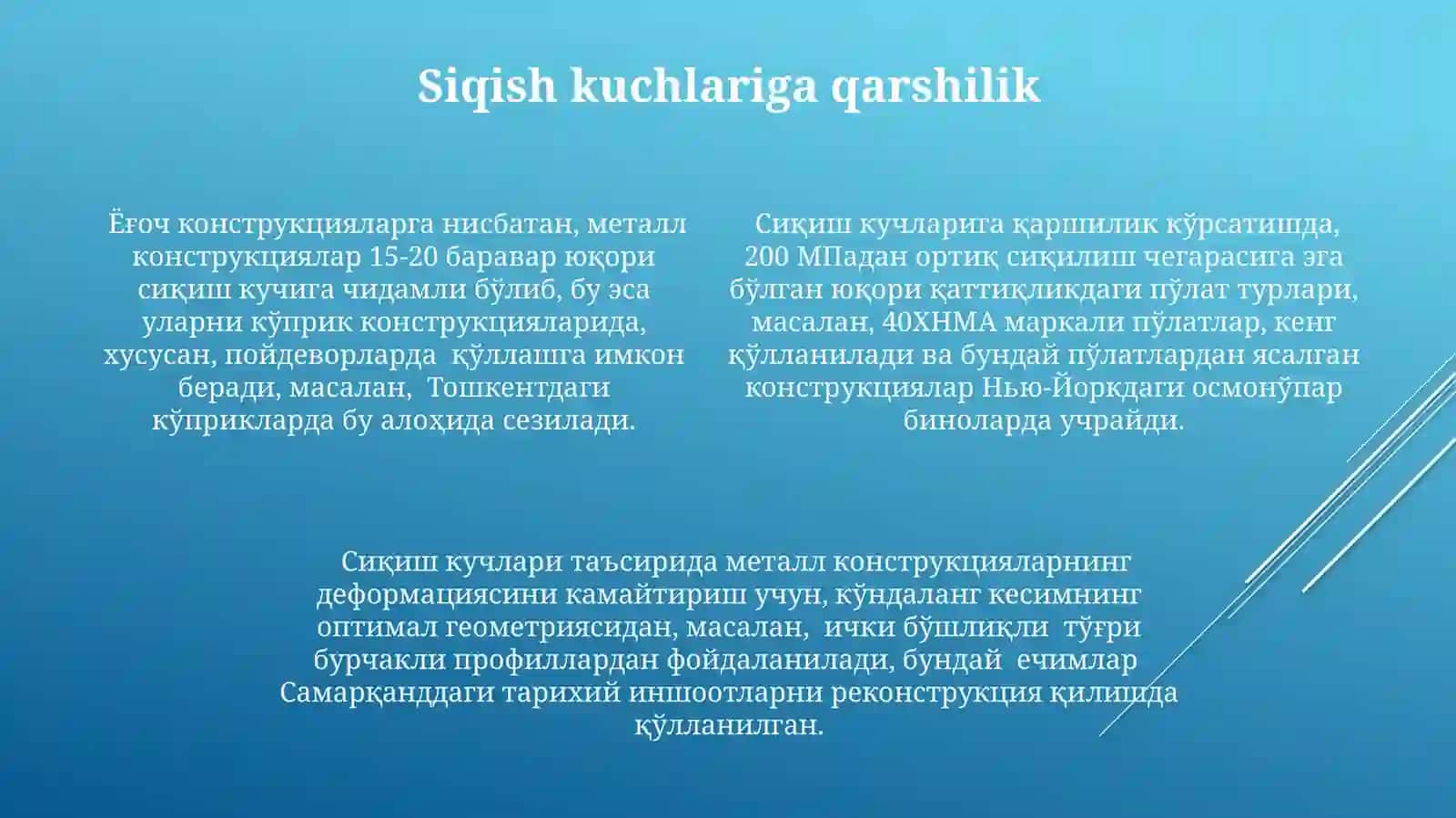 Metallarning Mexanik Xossalari va Ularning Yük Ta'siriga Reaksiyasi 4