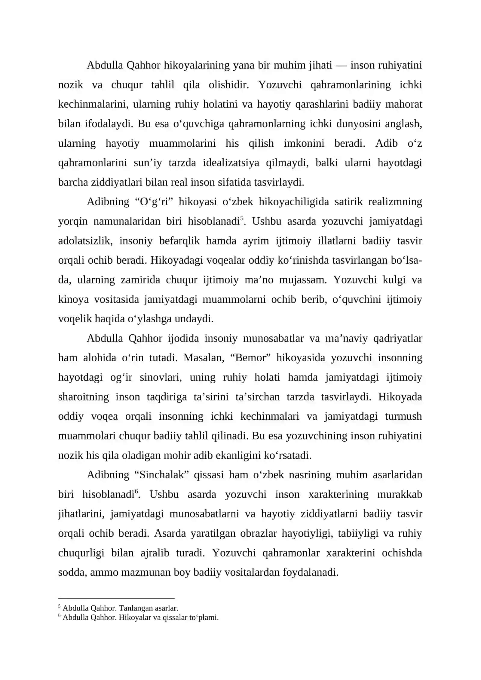 ABDULLA QAHHOR IJODINING O‘ZBEK ADABIYOTIDAGI O‘RNI VA AHAMIYATI 4