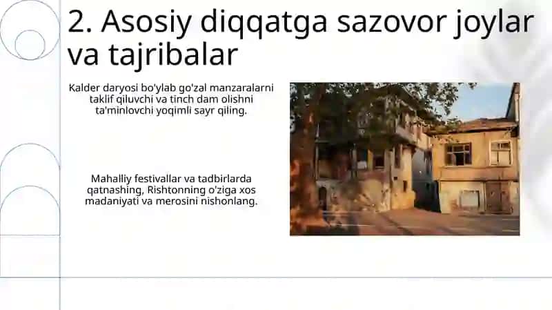 Rishton tumanida ichki turizmni rivojlantirish 4
