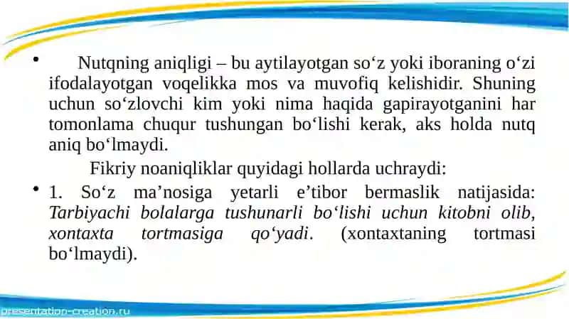 NUTQ VAADABIY ME’YORReja 4