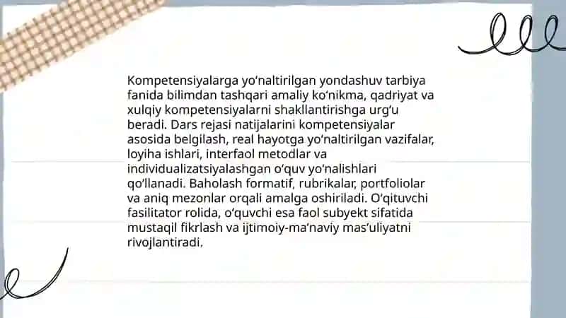 Tarbiya fanini oʻqitishda zamonaviy yondashuvlar 4