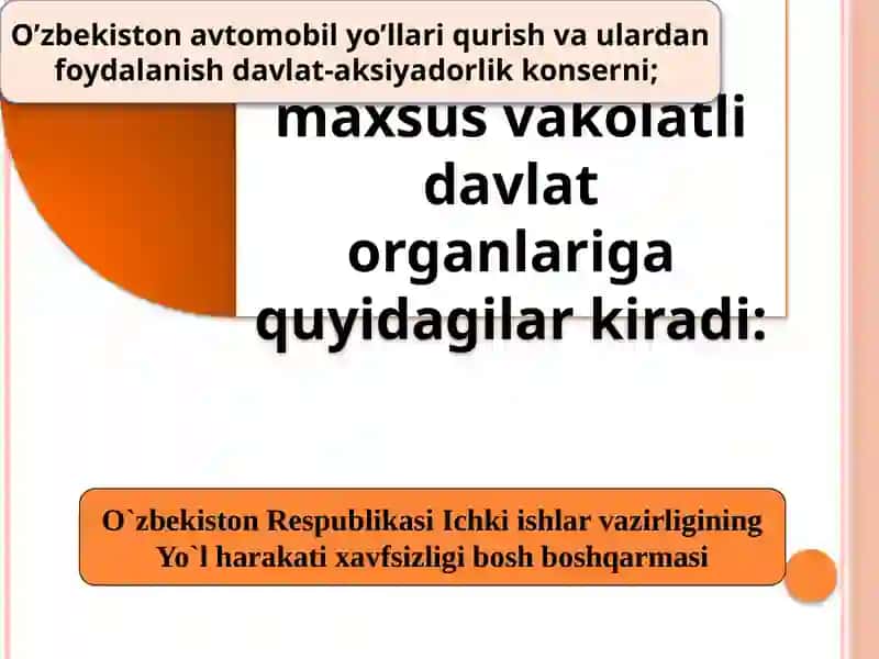 YO’LLARDA HARAKAT XAVFSIZLIGINI TA’MINLASHNING DAVLAT BOSHQARUV TIZIMI 4