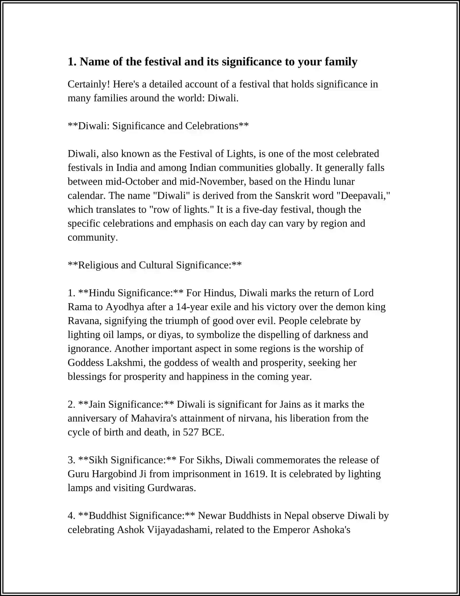 Diwali: Significance and Celebrations 4