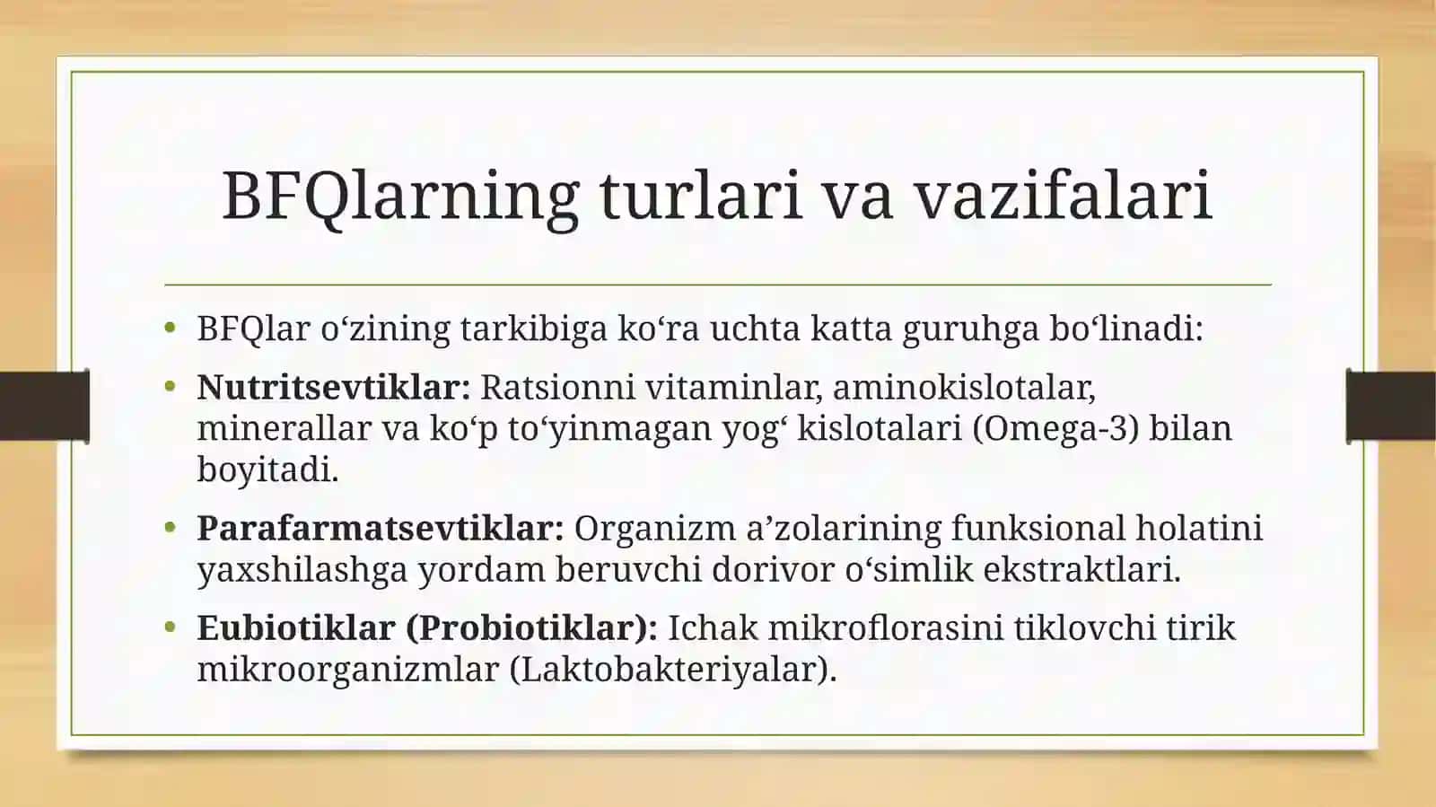Biologik faol qoʻshimchalar va dori vositalarining qiyosiy tahlili 4