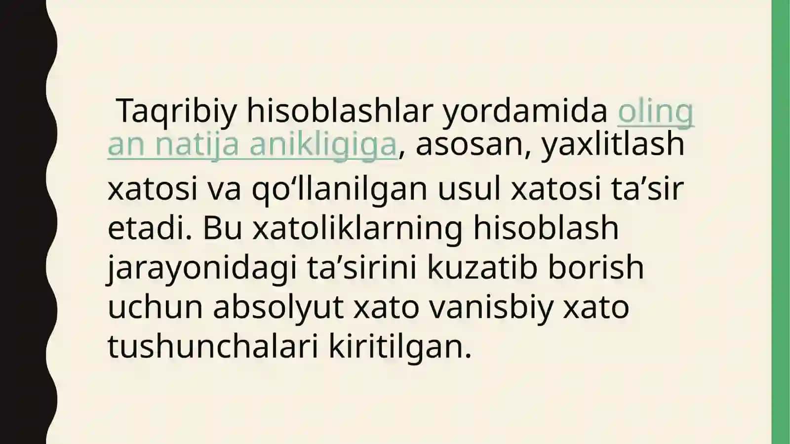Taqribiy hisoblashlar 4