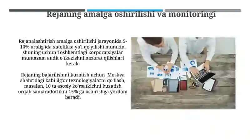 Korxonalarda moliyaviy rejalashtirishni tashkil etish bosqiclari 4