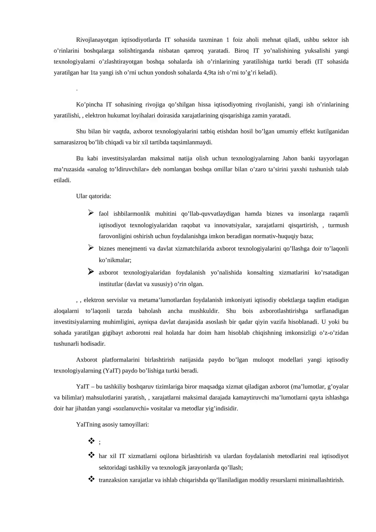 Raqamli texnologiyalar va uning iqtisodiyotdagi o'rni va ahamiyati 4