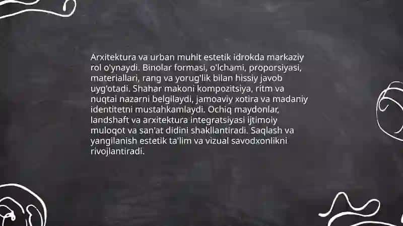Badiiy asarlarning estetik idrok etishida ahamiyati 4
