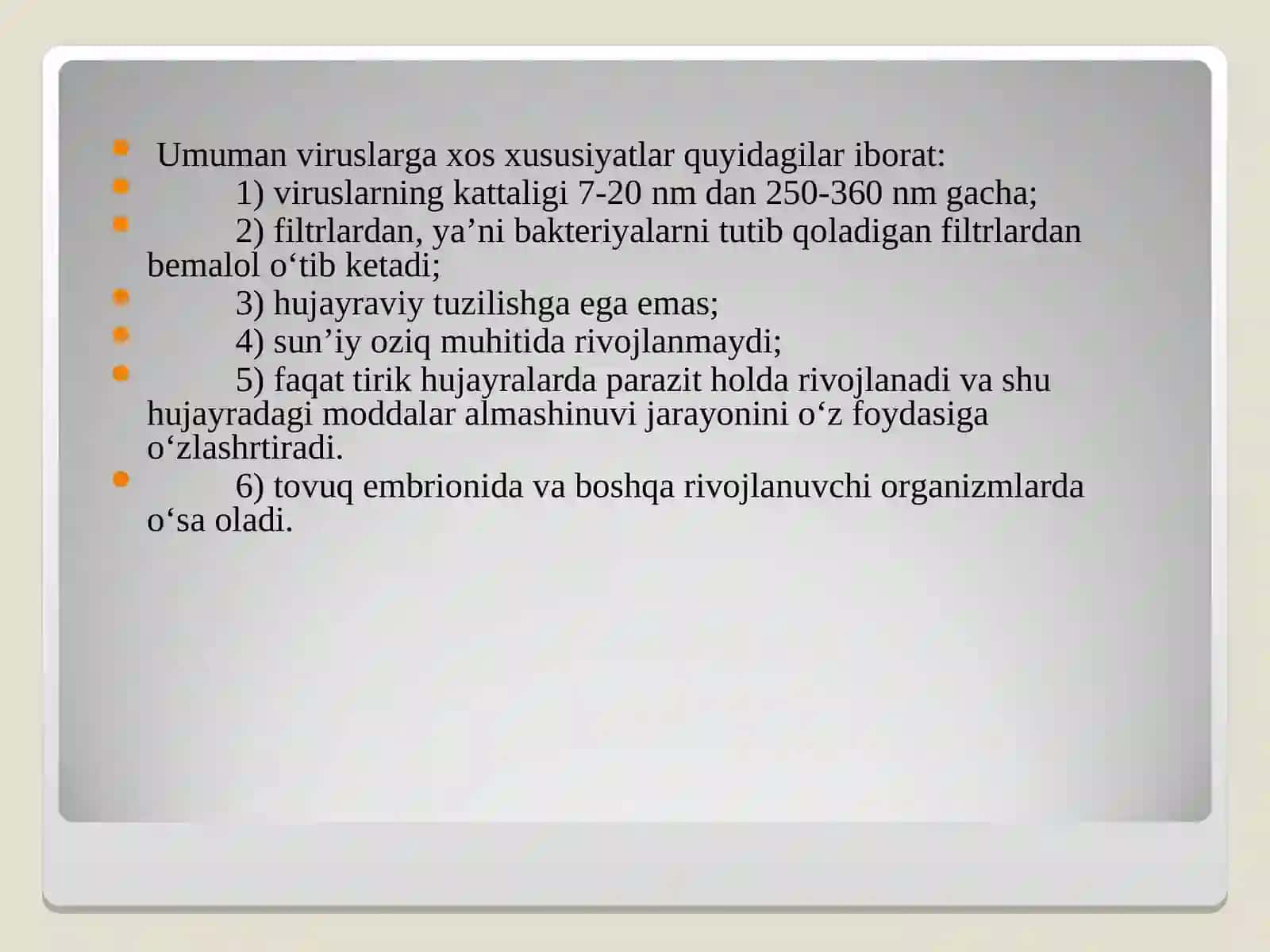 VIRUSLAR. Viruslarning ochilish tarixi 4
