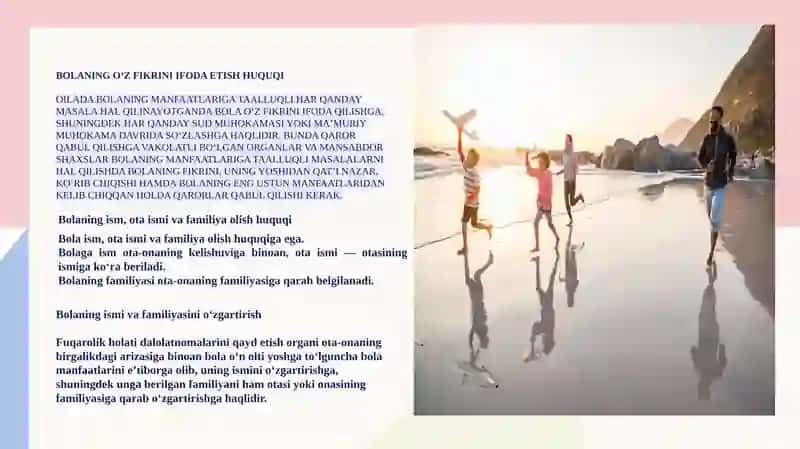 Ota-ona va voyaga yetmagan bolaning huquq va majburiyatlari 4