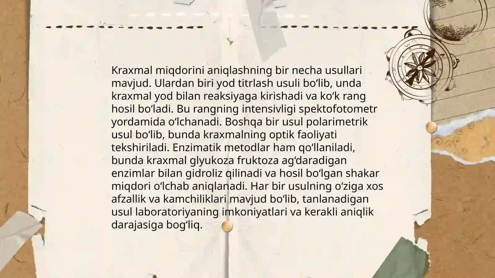 Kalbasa mahsulotlarning tarkibidagi kraxmal miqdorini aniqlash 4