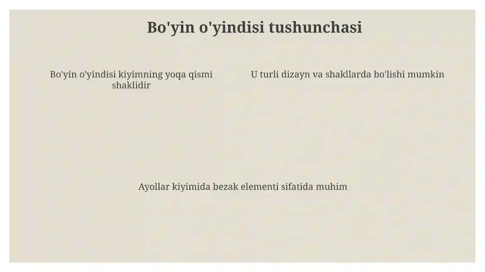 Ayyolar kiyimlarining bo'yin o'yindilariga ishlov berish namunalar tayyorlash 4