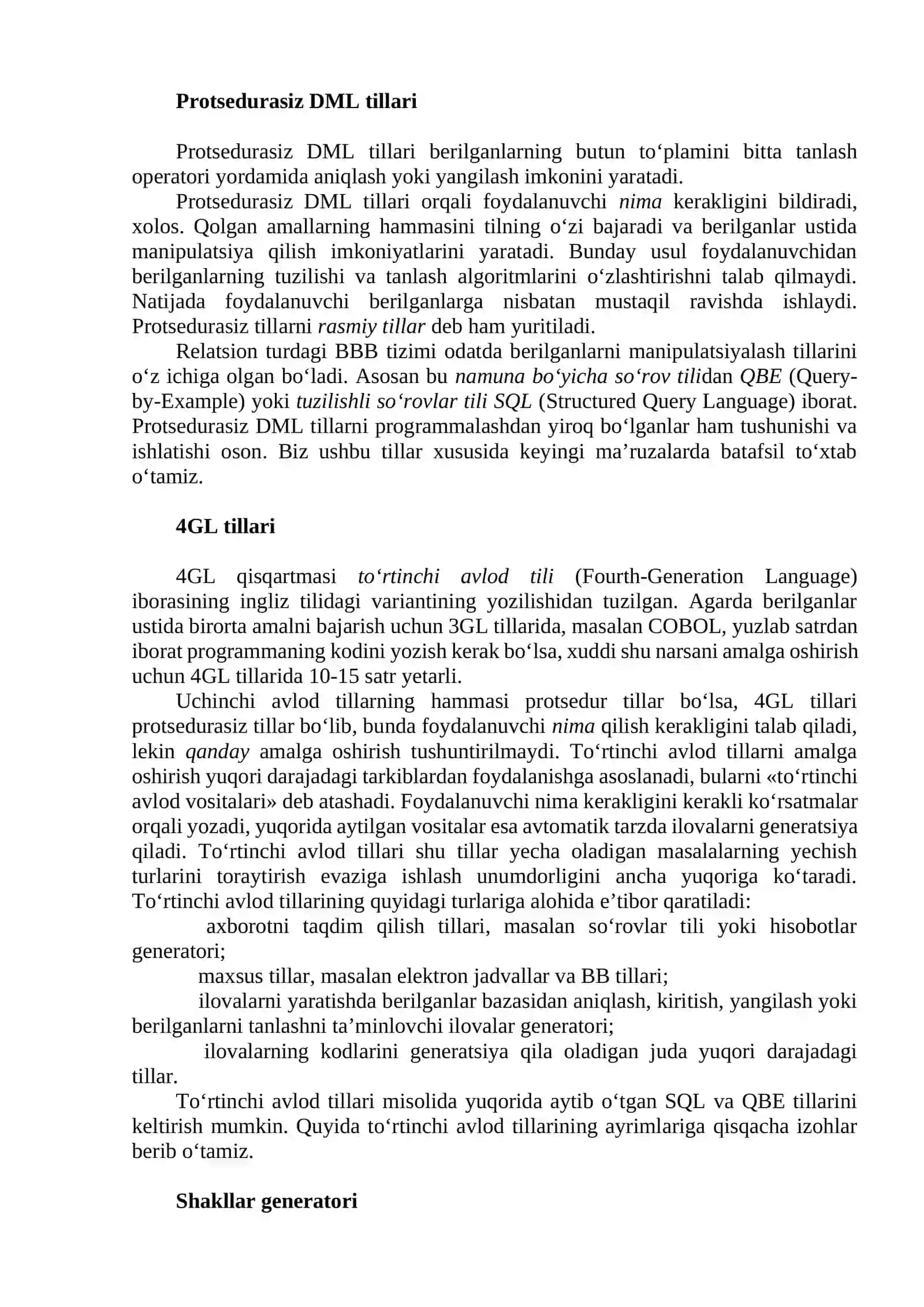 BBB tizimlarining tavsifi va sinflari 4