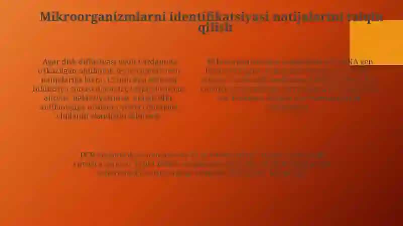 Mikroorganizmlarni Identifikatsiyasi uchun zamonaviy texnologiyalar 4