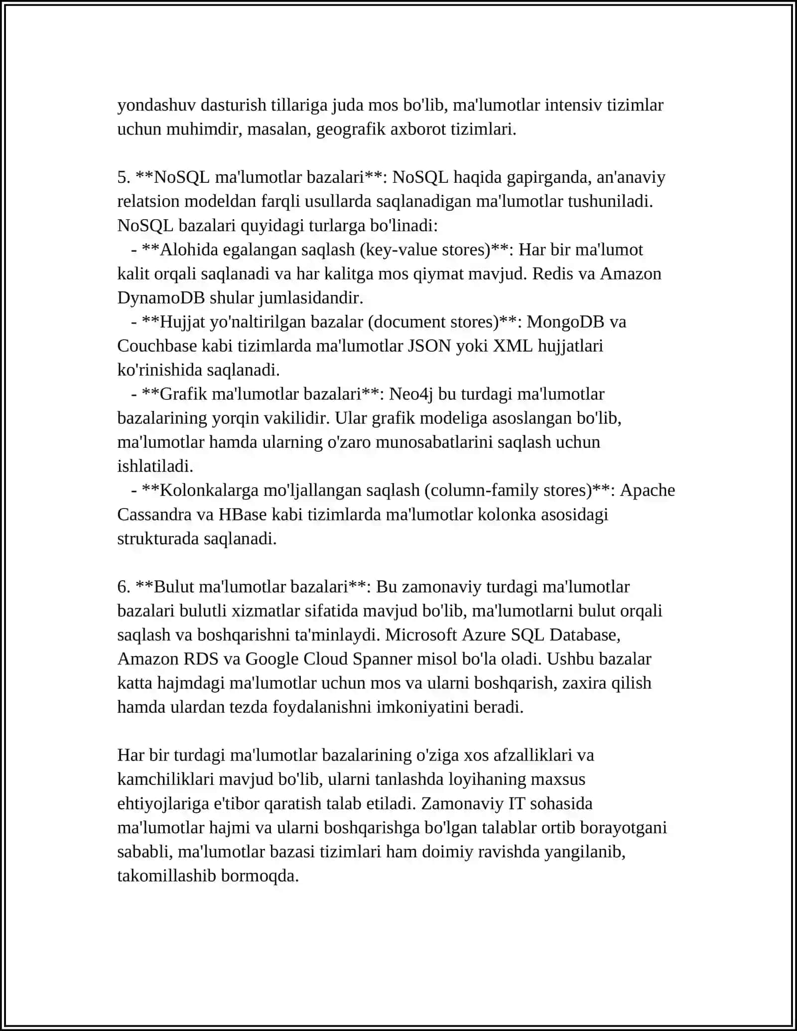 MASSIVLAR BILAN ISHLASH KOMPONENTALARI. MA’LUMOTLAR BAZASI BILAN BOG’LASH. FOYDALANUVCHI INTERFEYSINI LOYIHALASH. GUI MUHITIDA MULOQOT OYNALARINI BIR – BIRI BILAN BOG’LASH 4