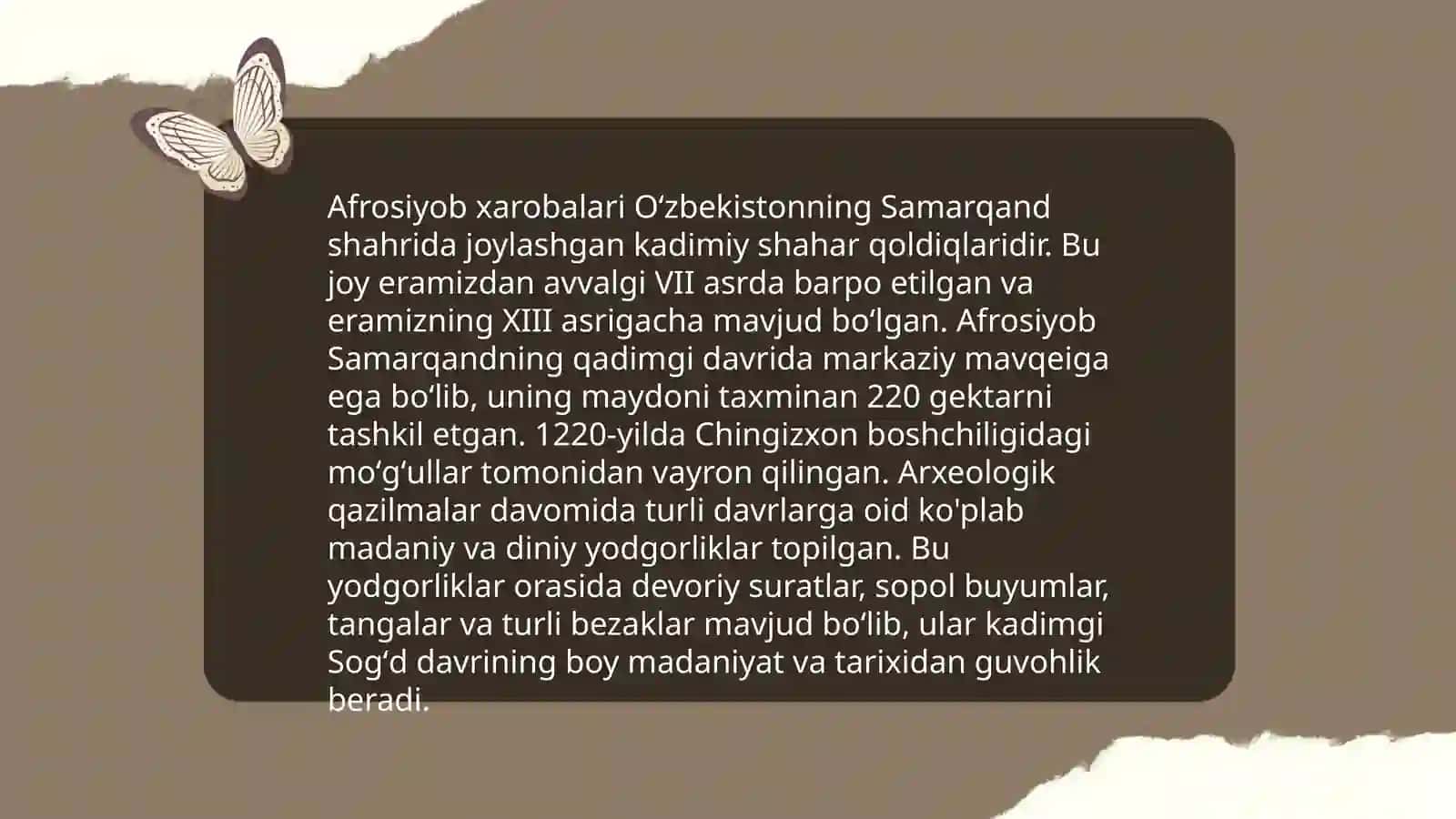 Oʻlkamiz hududidagi arxeologik yodgorliklar 4