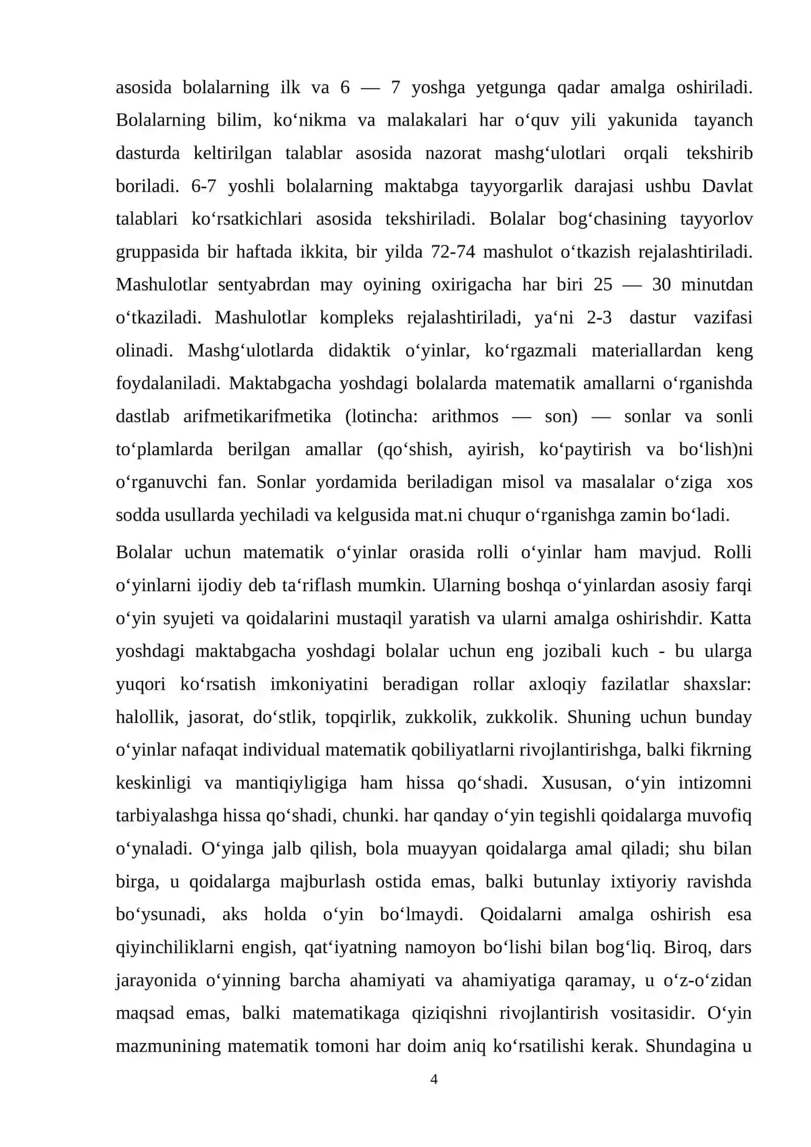 Sodda masalalar maktabgacha yoshdagi bolalarni matematik rivojlantirish omili sifatida 4