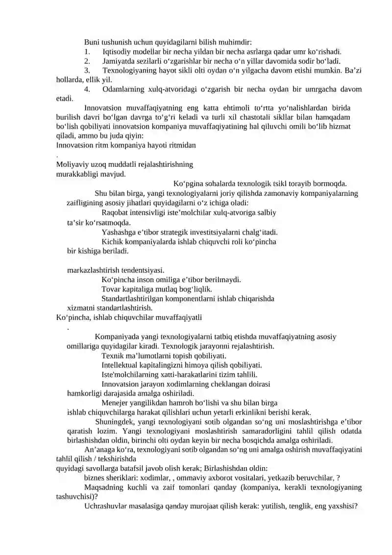 Innovatsion biznesni rivojlantirish 4