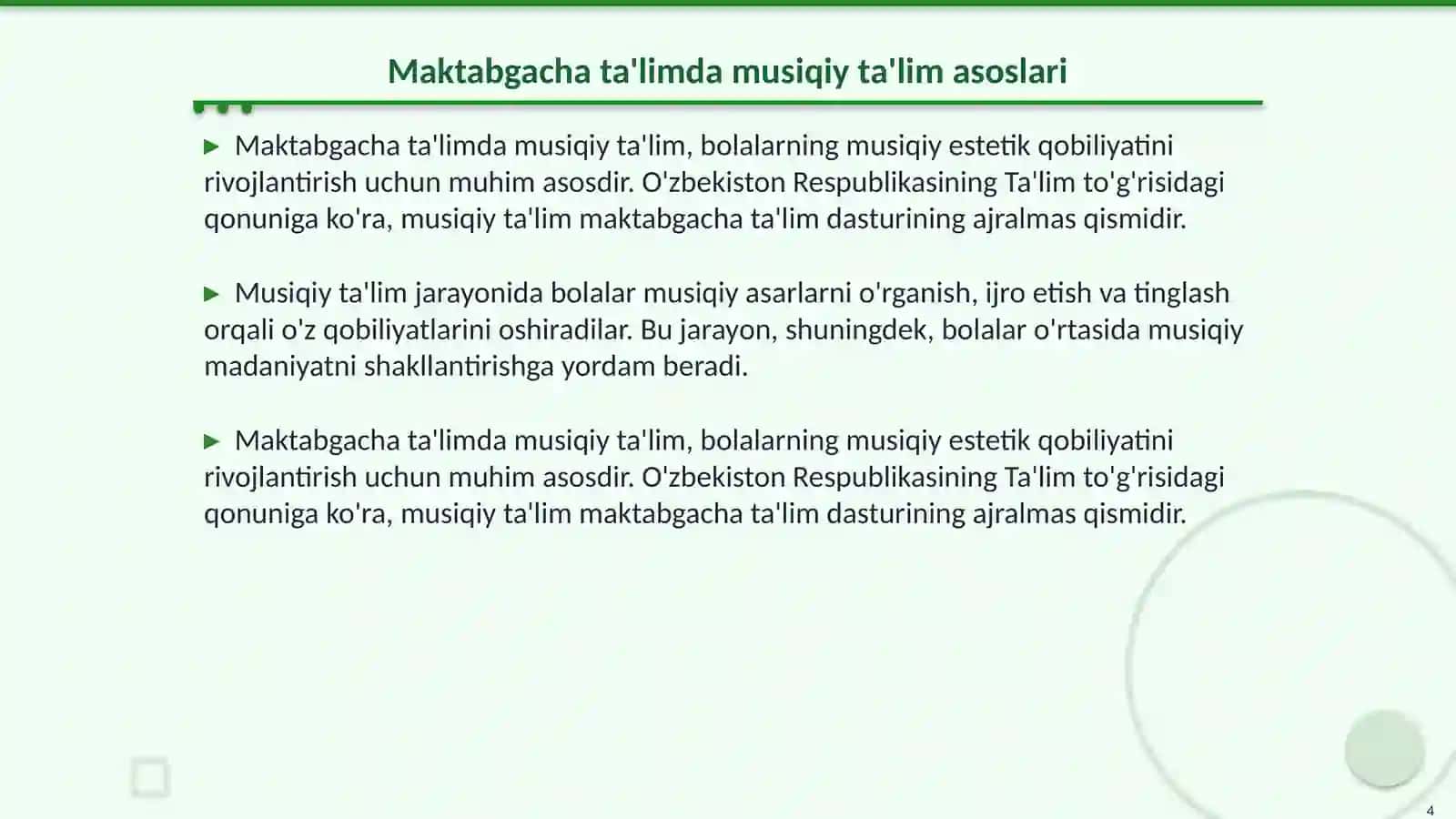 Maktabgacha ta'lim tashkilotlarida musiqiy estetik qobiliyatni shakllantirish 4