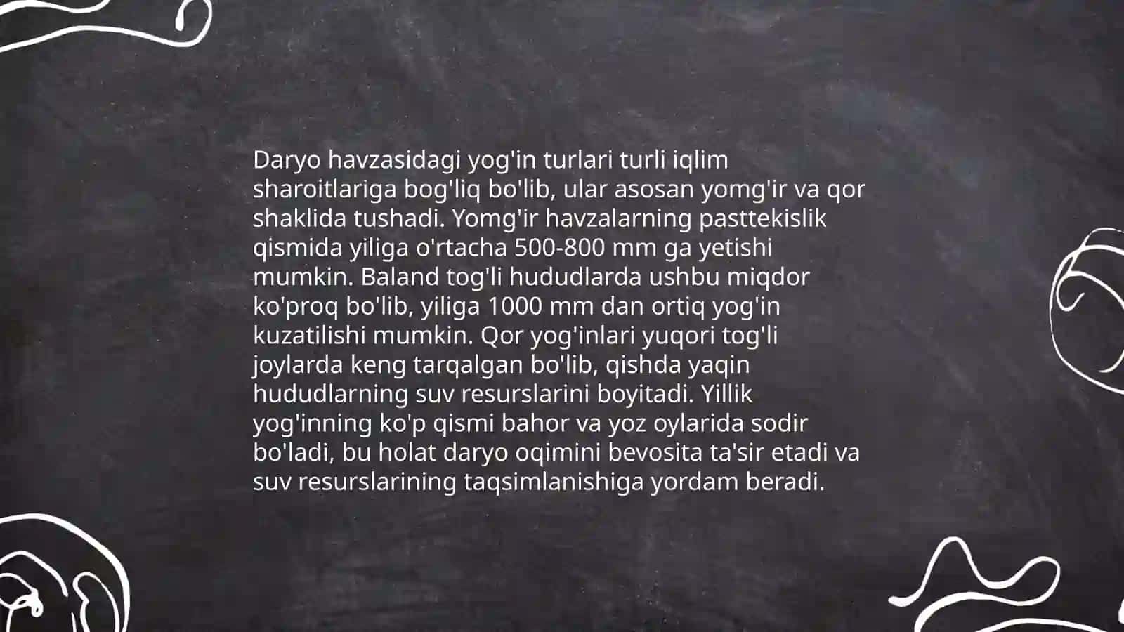 Atmosfera yoğinlarining daryo xavzasi bõyicha taqsimoti 4