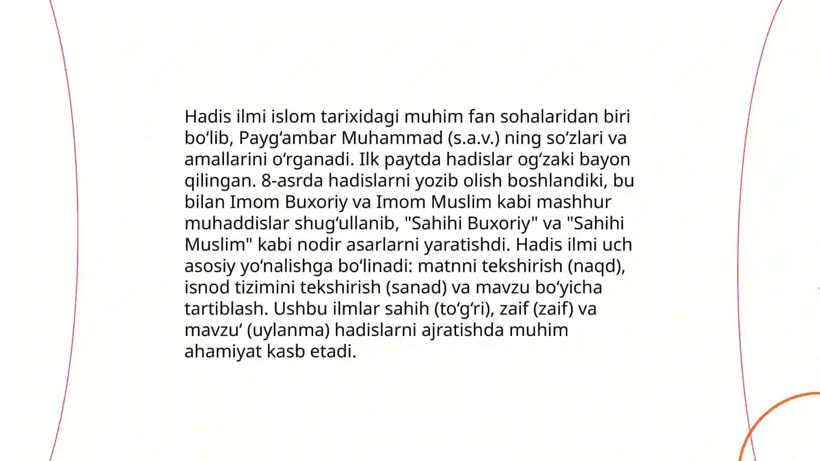 Imom Buxoriy va Imom Termiziyning hadis ilmga qoʻshgan hissalarining qiyosiy tahlili 4