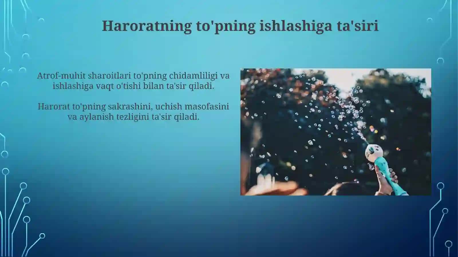 Ekologik qoidalar va to'p ishlab chiqarish 4