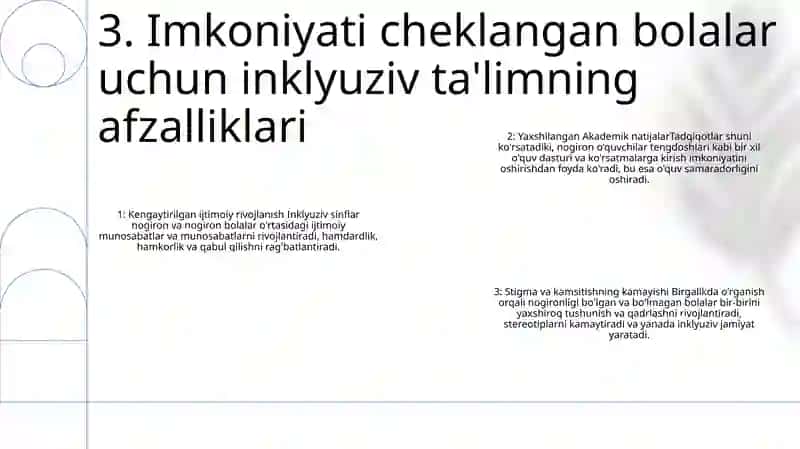 Inklyuziv Ta'Limga Imkoniyati Cheklangan Bolalarni Ta'Limga Jalb Etishda Shart-Sharoitlar Yaratish 4