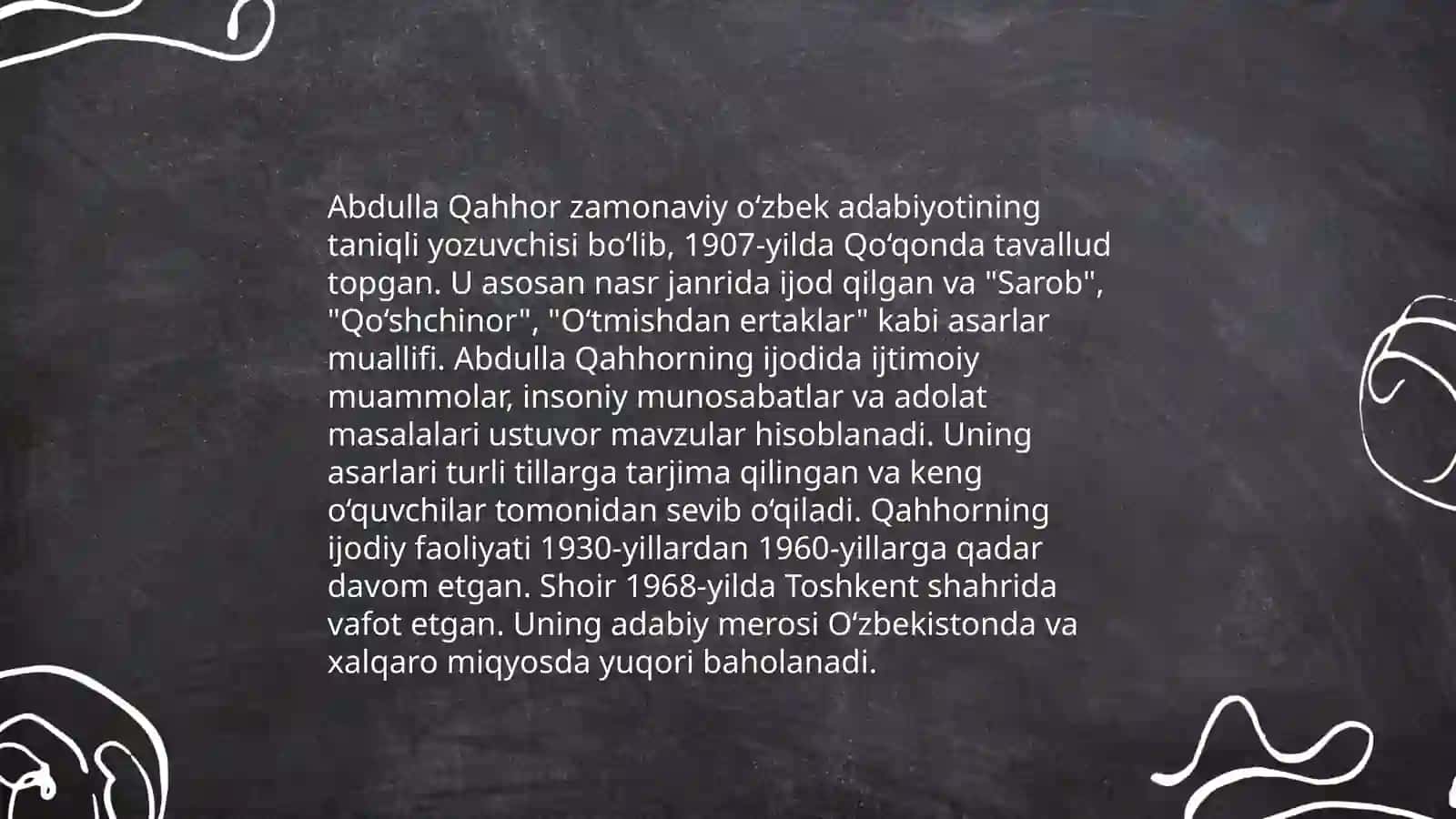 "Yulduzlar mangu yonadi" asari tahlili 4