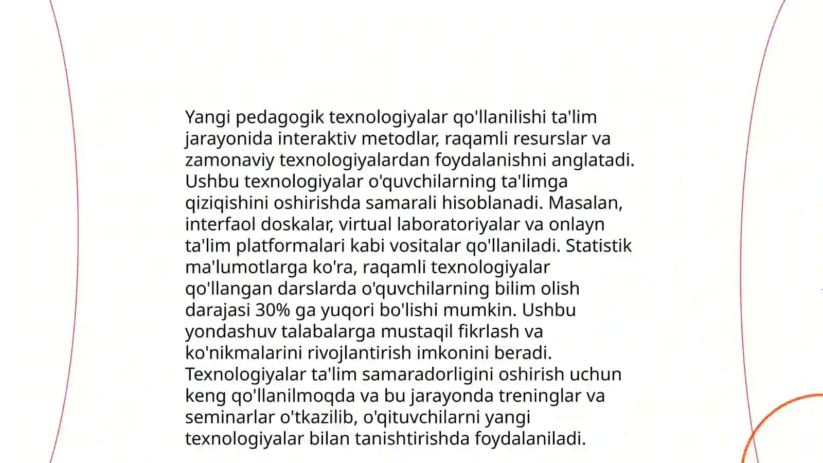 Metodika fanlarni oʻqitishda oʻquv jarayonini tashkil etish 4