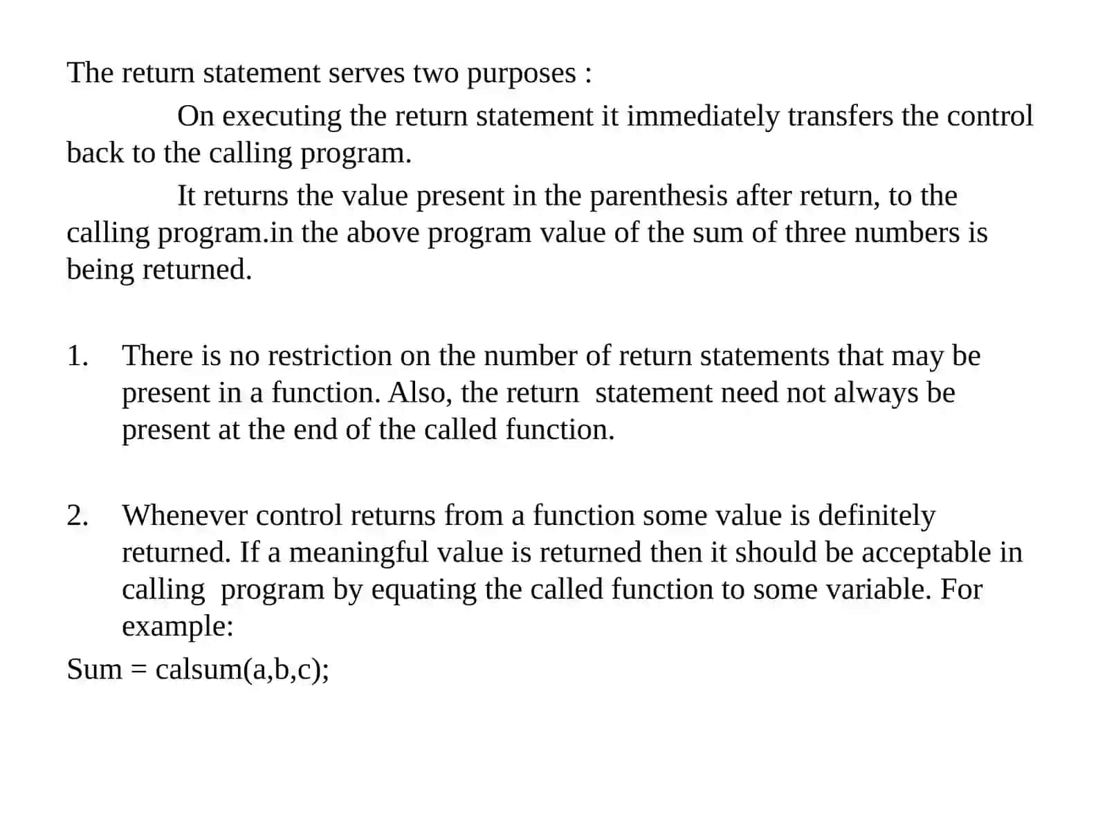 Passing Values between functions 4