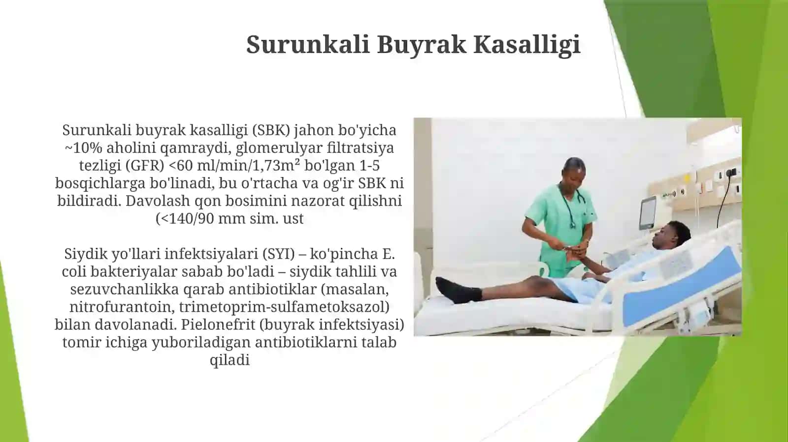 Buyrakvasiydikyo'llaribnkasallanganbemorlarniparvarishqilish 4