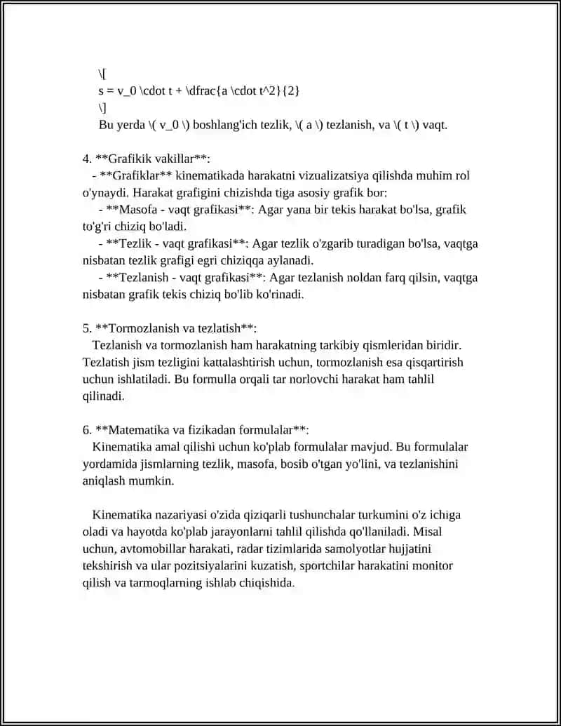 MEXANIZMLARNI KINETOSTATIK HISOBLASH. JUKOVSKIY RICHAGI 4