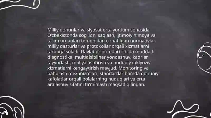 O'zbekistonda ilk yoshdagi bolalarga erta yordamni yuzaga kelishi va rivojlanishi 4