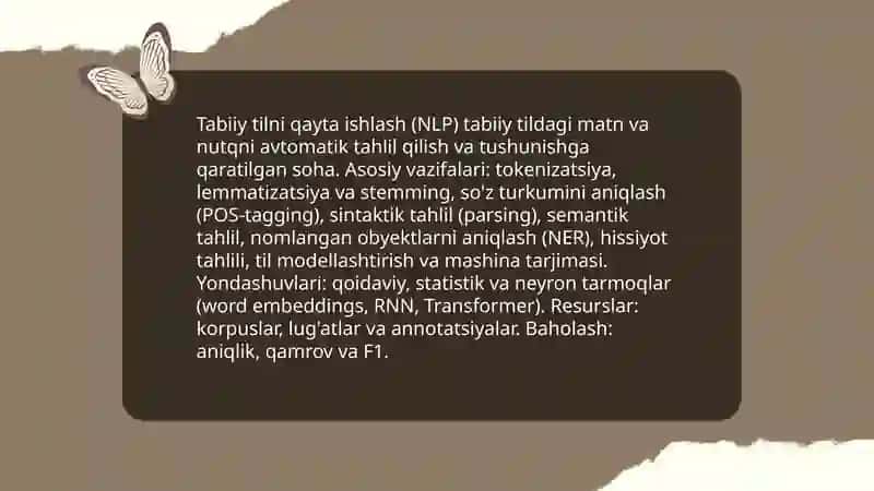 Kompyuter lingvistikasi 4