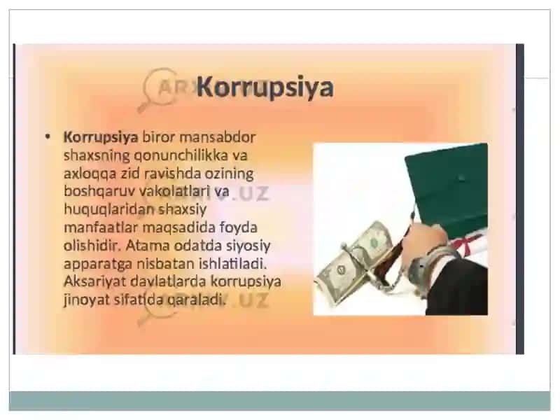 Korrupsiyaga qarshi kurashish sohasida xalqaro hamkorlik 4