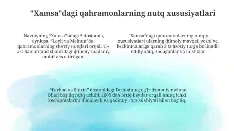 Alisher Navoiy ijodida nutq madaniyati va notiqlik sanʼati masalalari 4