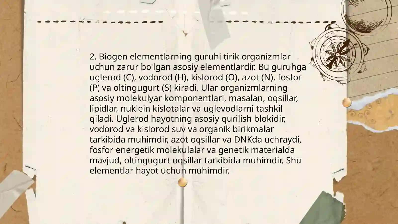 Biogen elementlar ahamiyati 4