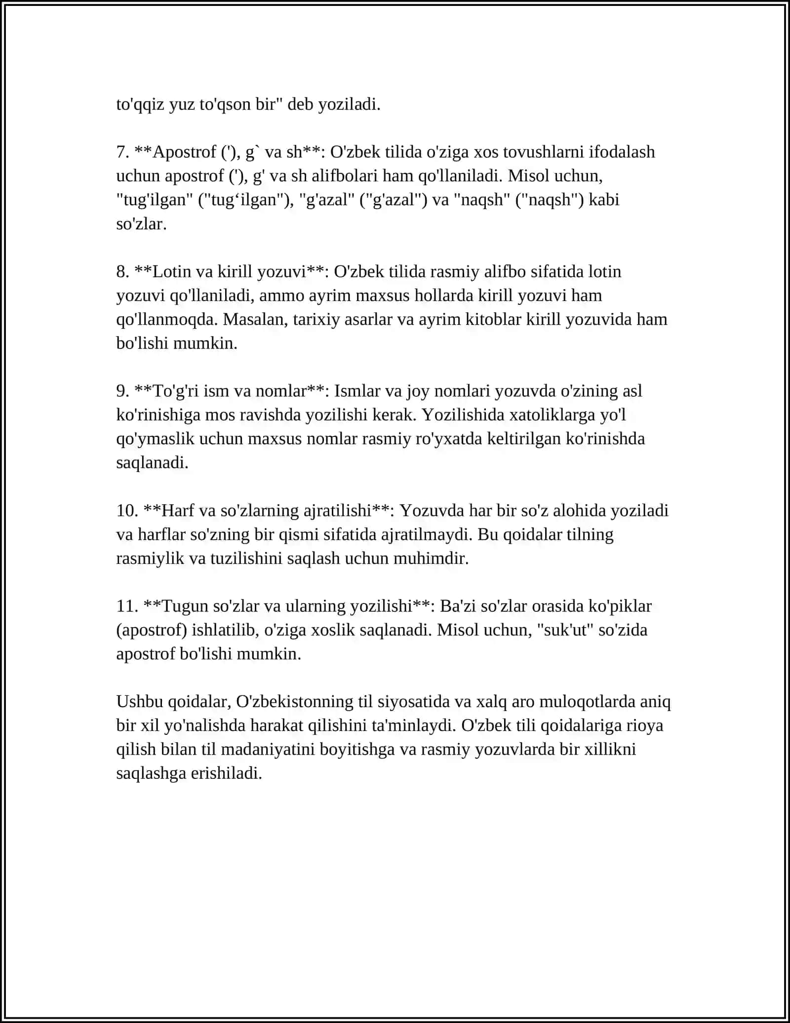 O'zbek Tilining IMLO Qoidalari 4