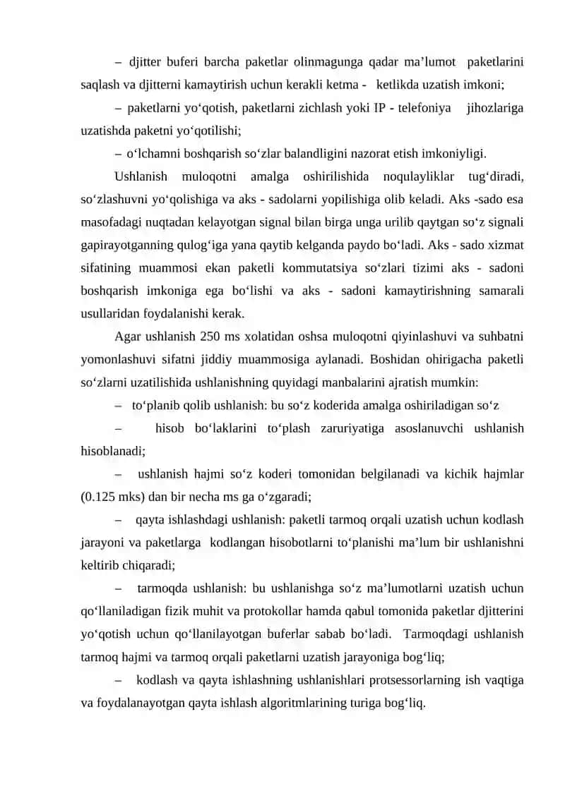 IP – telefoniya xizmatini tashkil etish 4