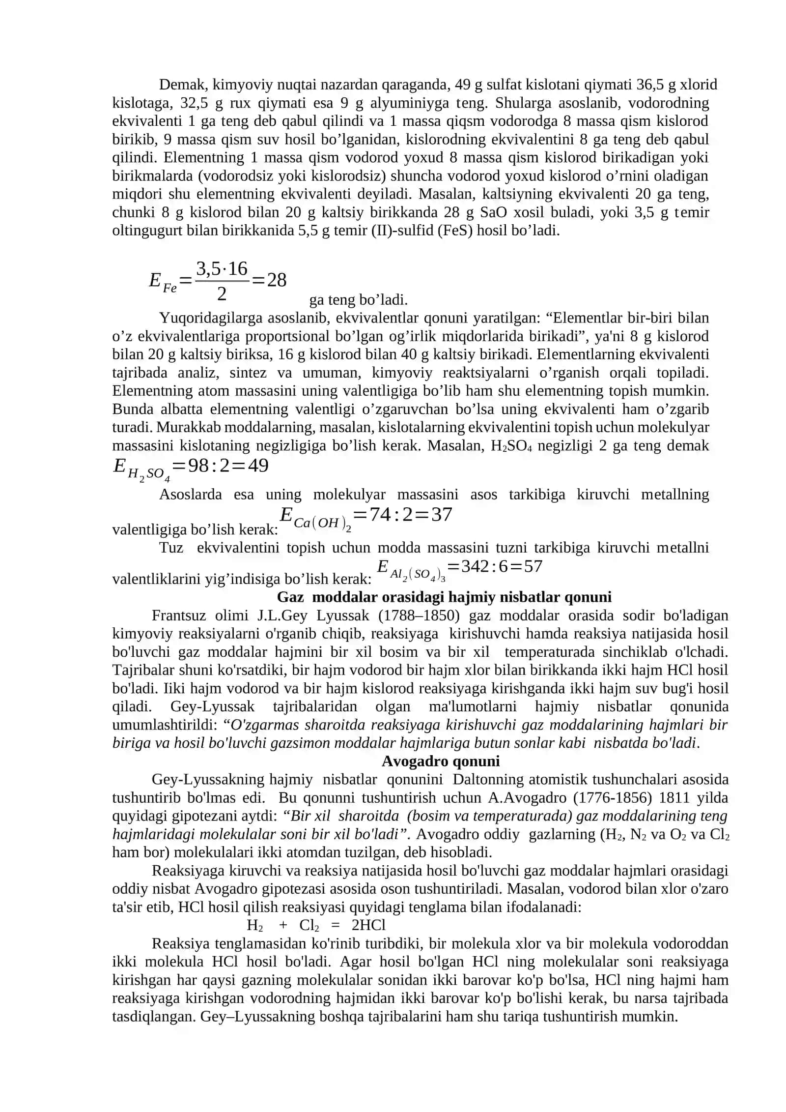 Kimyo fanining asosiy vazifalari va qonunlari 4