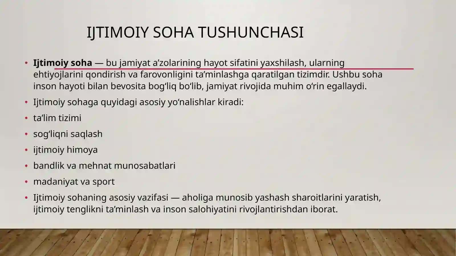 O‘zbekistonning ijtimoiy sohalari 4
