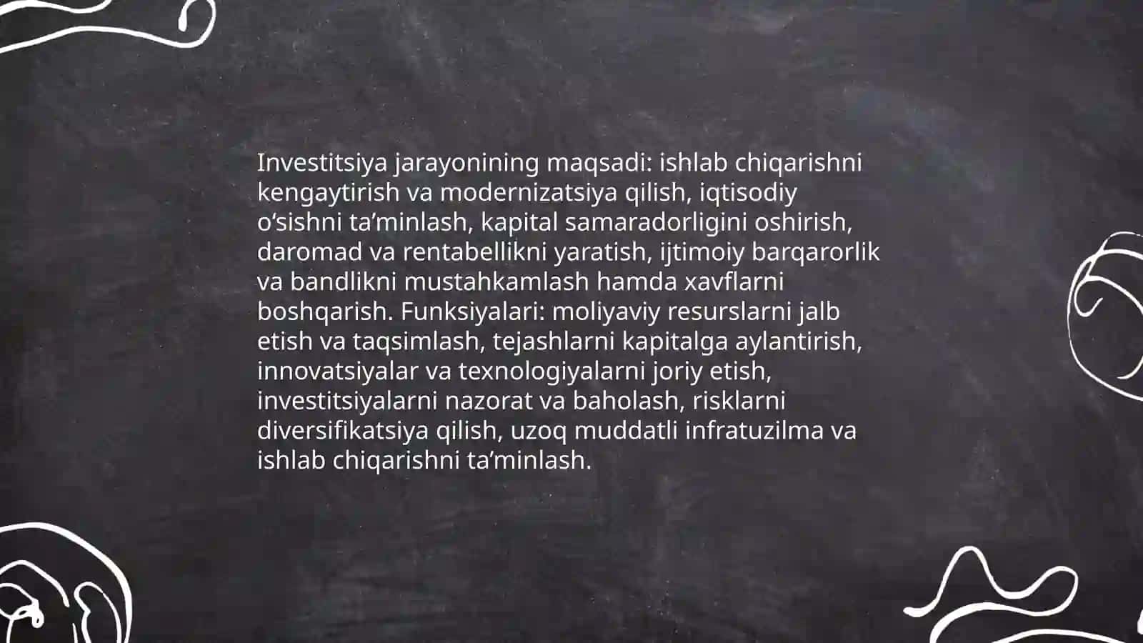 Investitsiya jarayonining mazmuni va asosiy bosqichlari 4