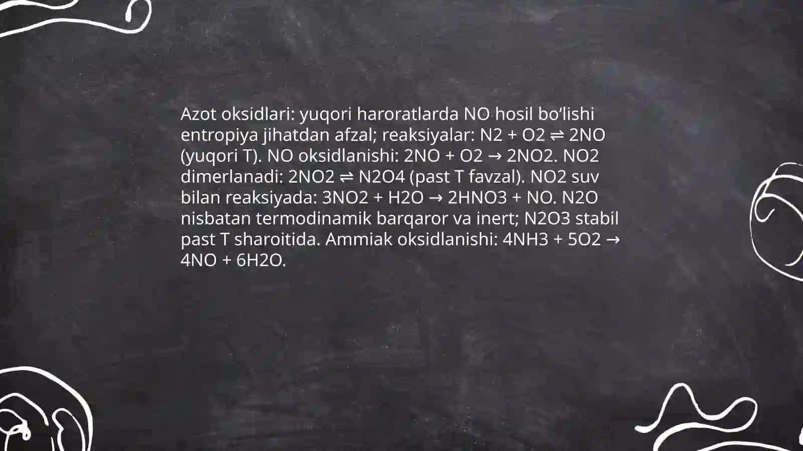 Nitrat kislota ishlab chiqarishning nazariy asoslari 4