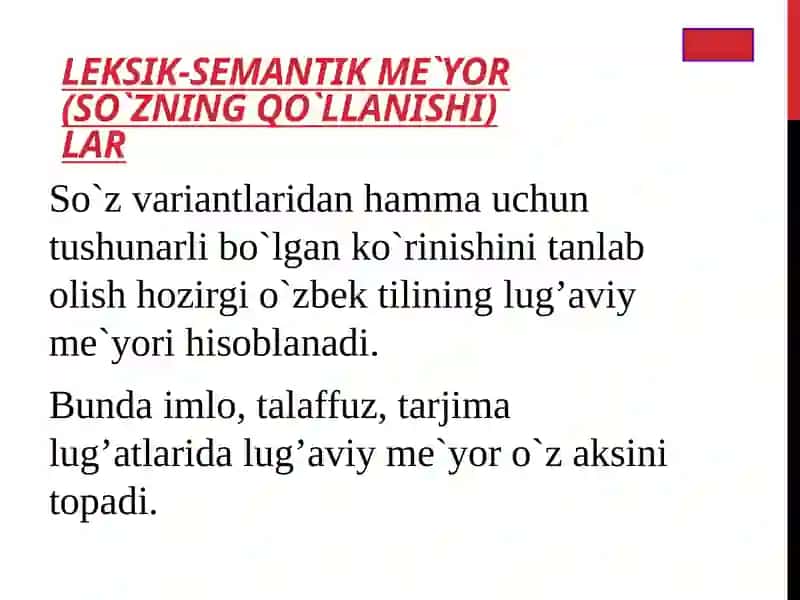 O‘zbek adabiy til me’yorlari 4