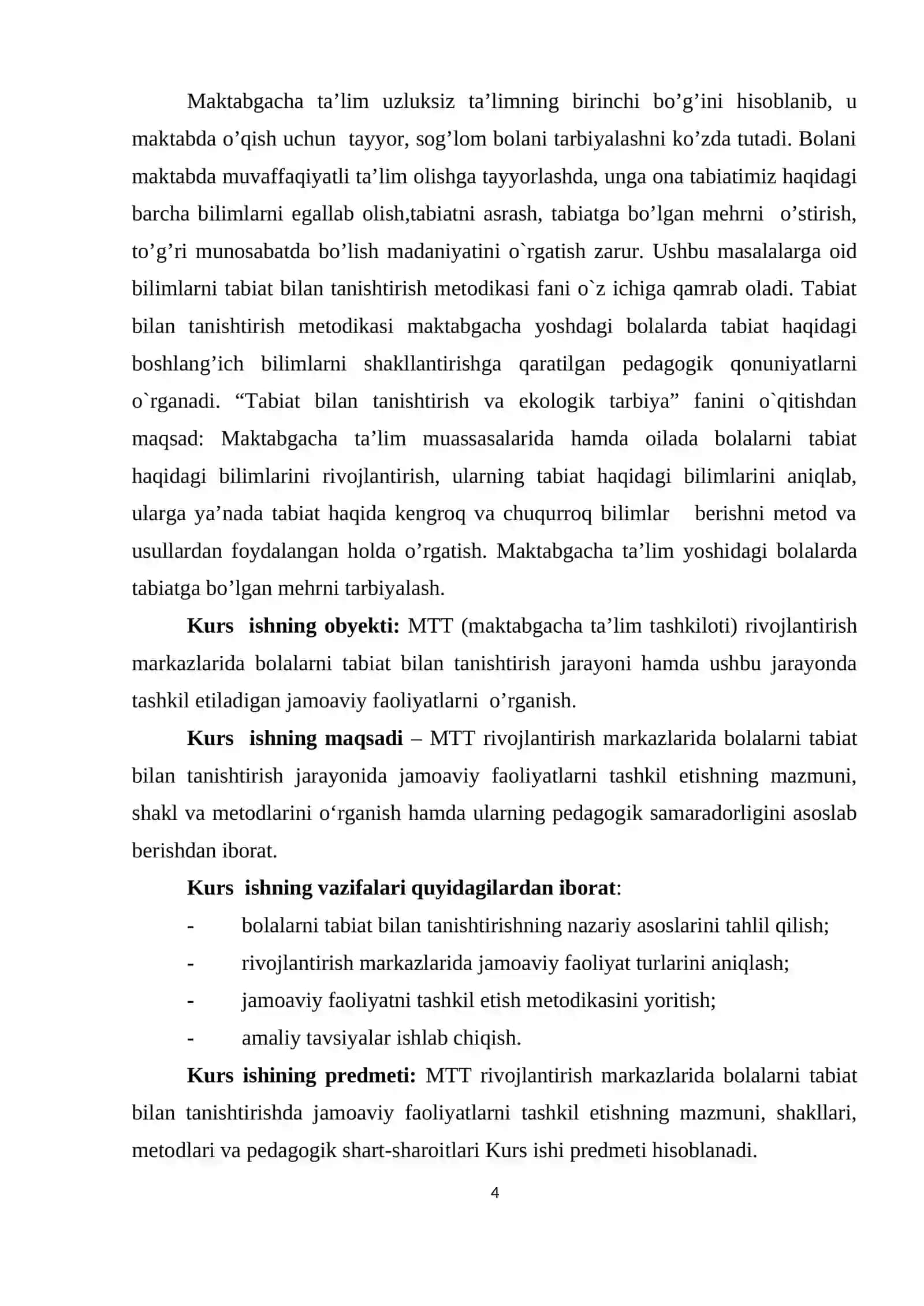 MTT rivojlantirish markazlarida bolalarni tabiat bilan tanishtirishda jamoaviy faoliyatlarni tashkil etish 4